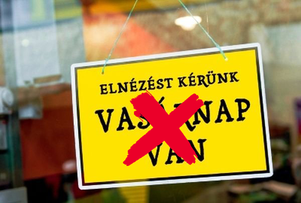 vasárnapi nyitvatartás