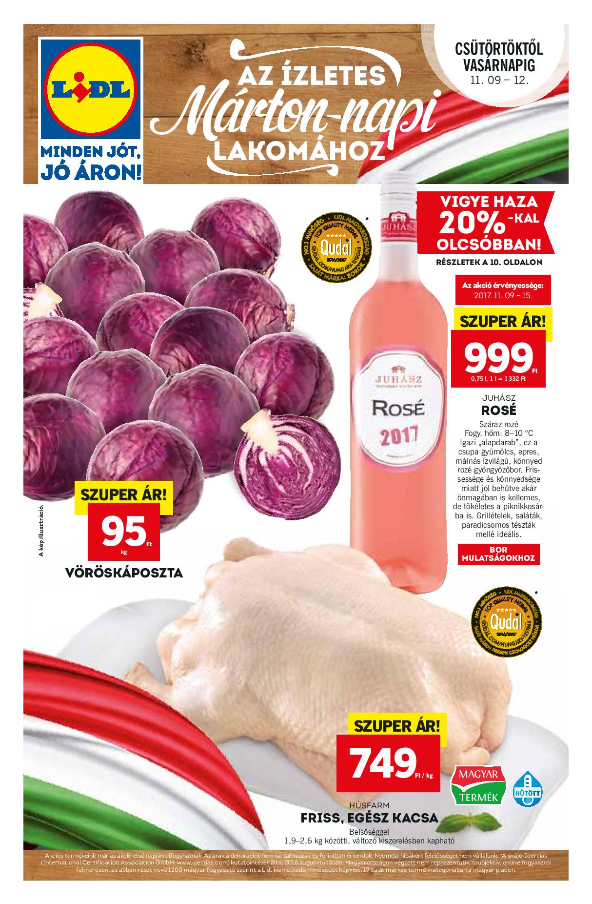 Lidl akciós újság november 9-től