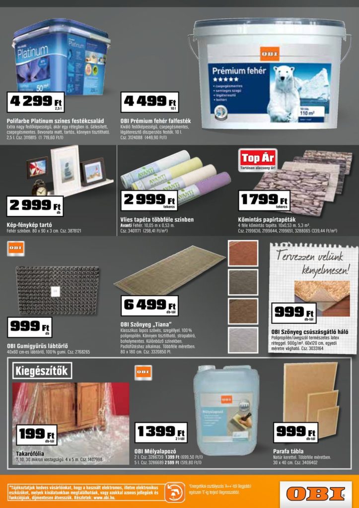 Obi akciós újság Black Friday előtt